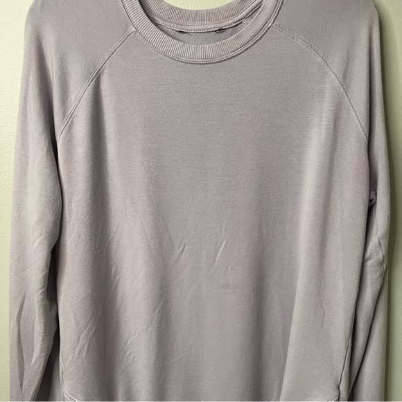 ATHLETA Women’s Lightweight Sweatshirt Lavender Purple Size Medium Crew Neck - Picture 5 of 11